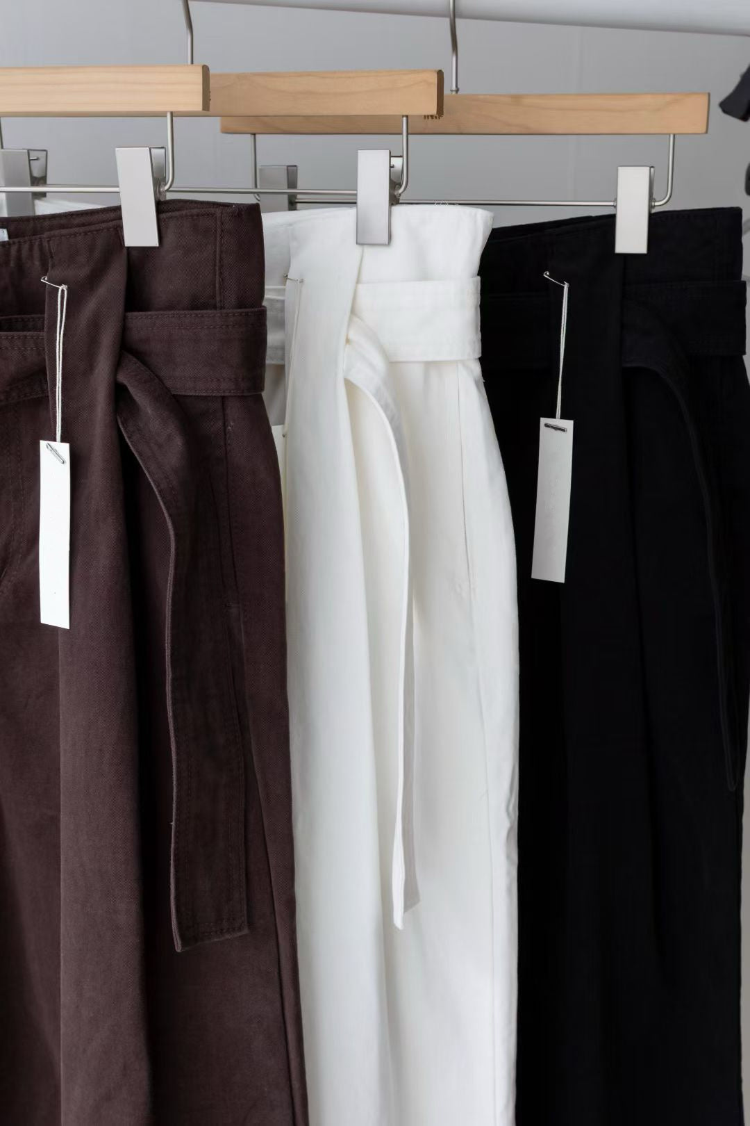 250921 Eugenie wide leg pants with belt