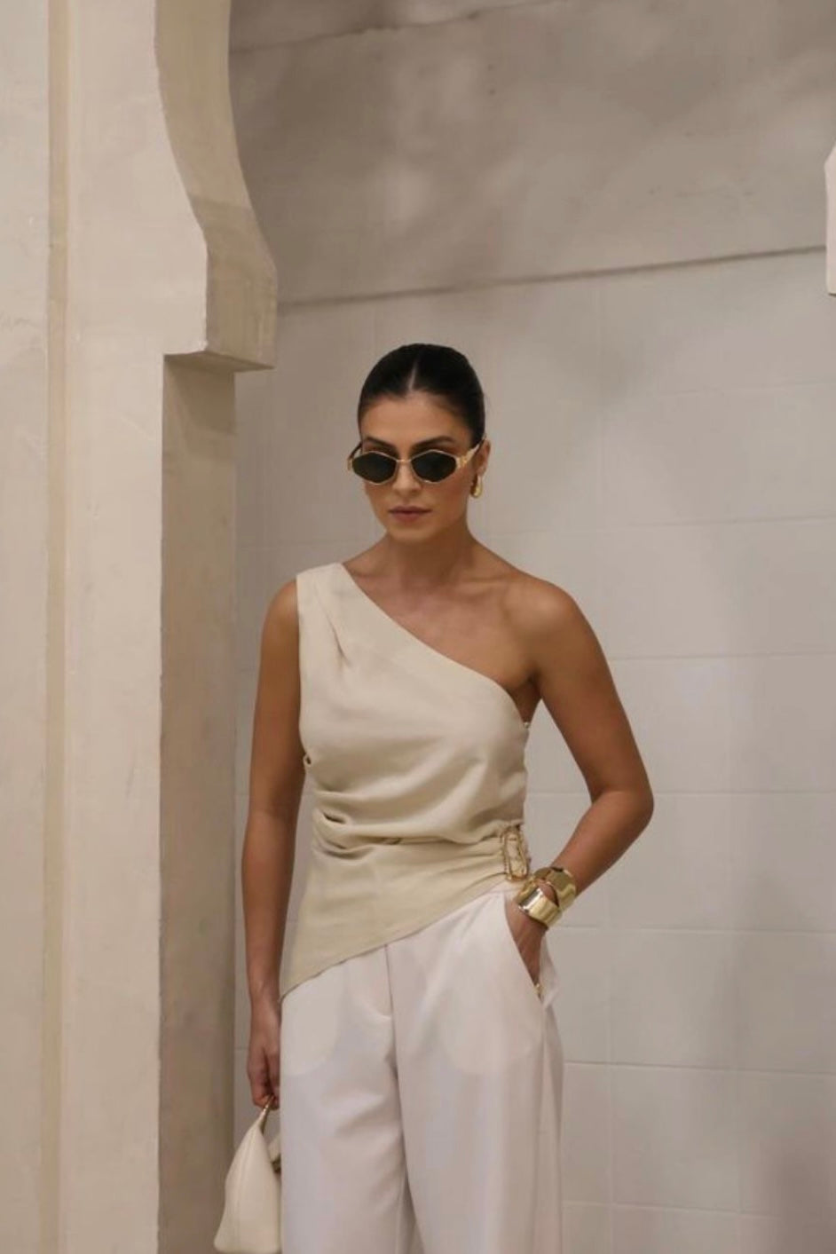 250724 Twisted One Shoulder Top(Inspiration)