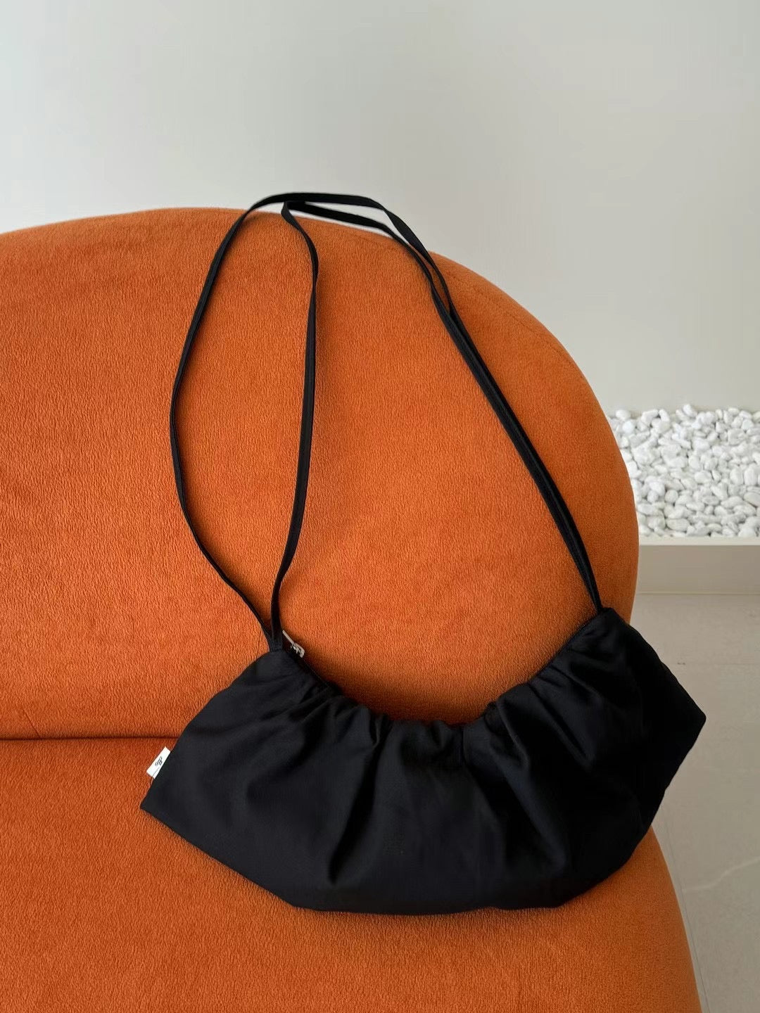 0672 Half Moon Ruched Bag