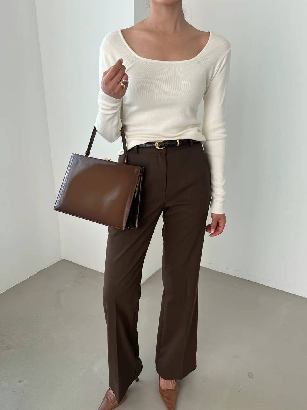 0926 Classic Square Neckline Top (PT2.SHOWROOM 有DISPLAY)