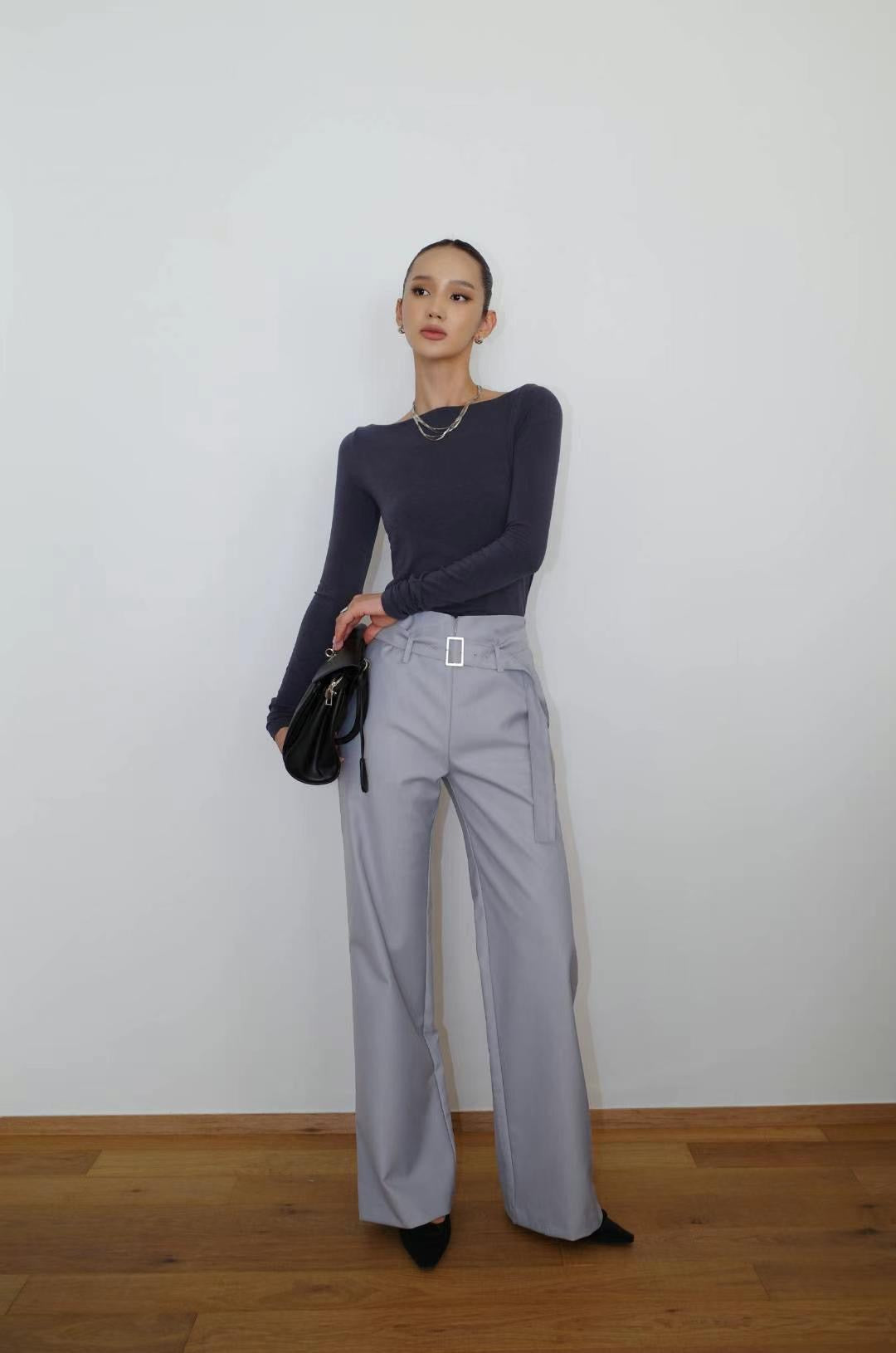 1108 French Boat Neck Top II (SHOWROOM 有DISPLAY)