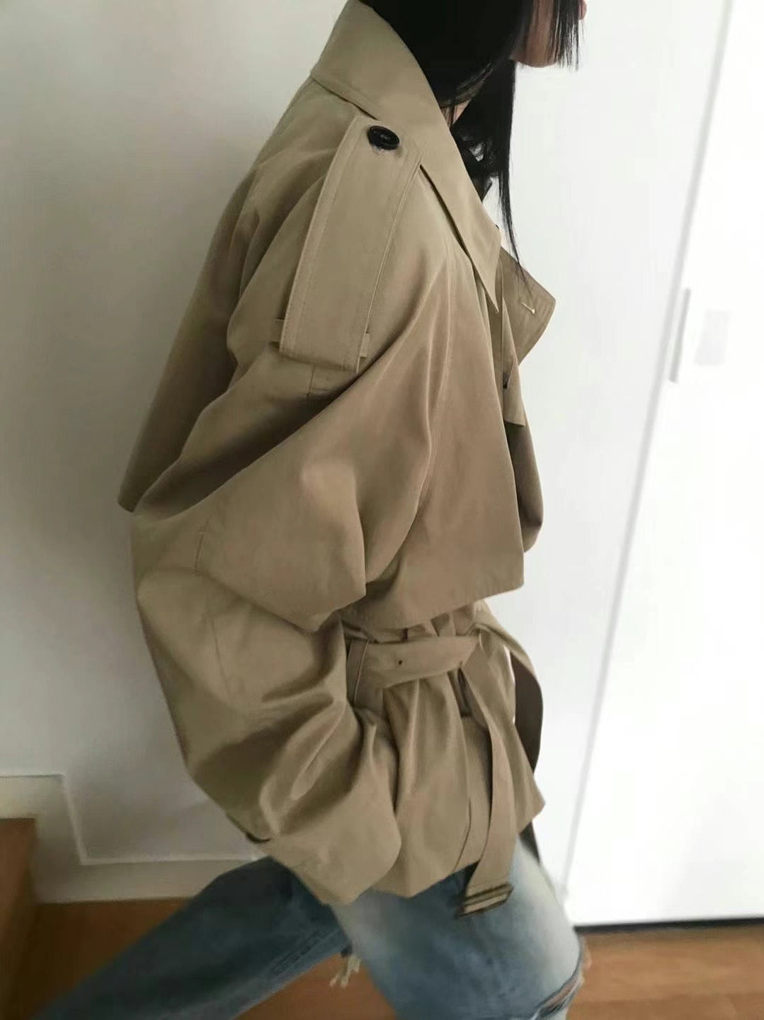 0941 Kendall Crop Trench Coat (PT2.SHOWROOM 有DISPLAY)