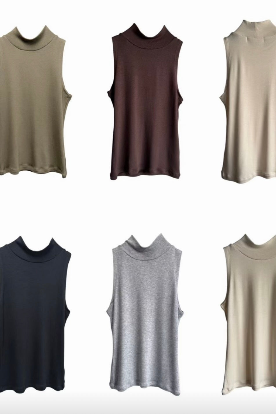 250931 90s sleeveless turtleneck