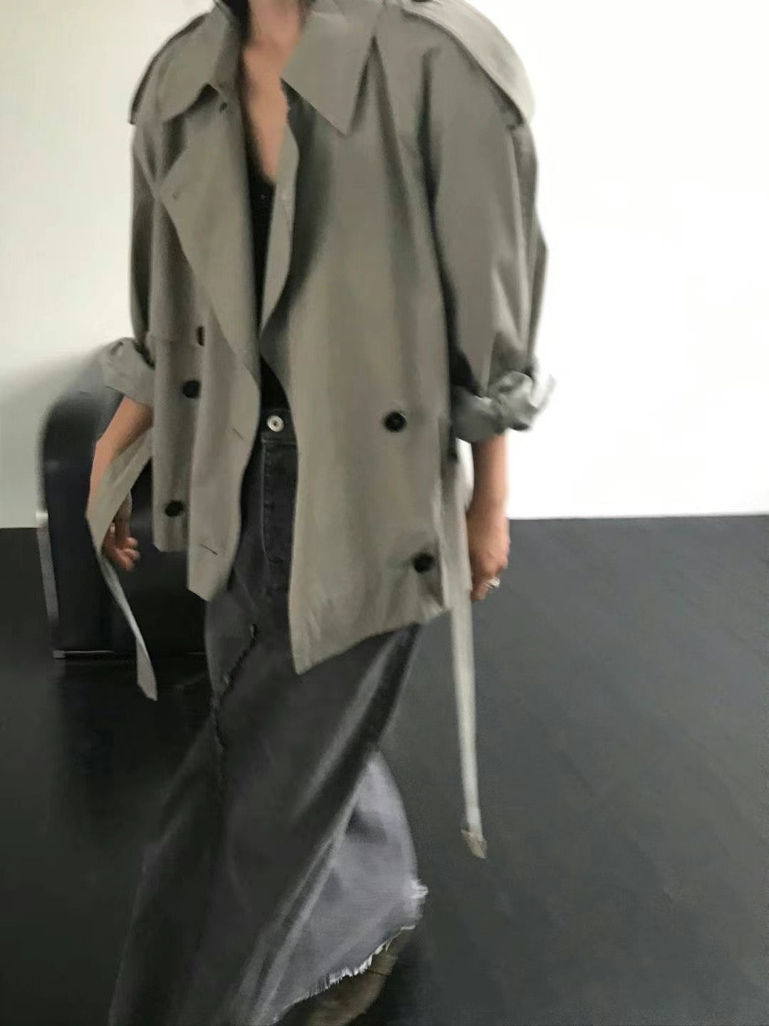 0941 Kendall Crop Trench Coat (PT2.SHOWROOM 有DISPLAY)