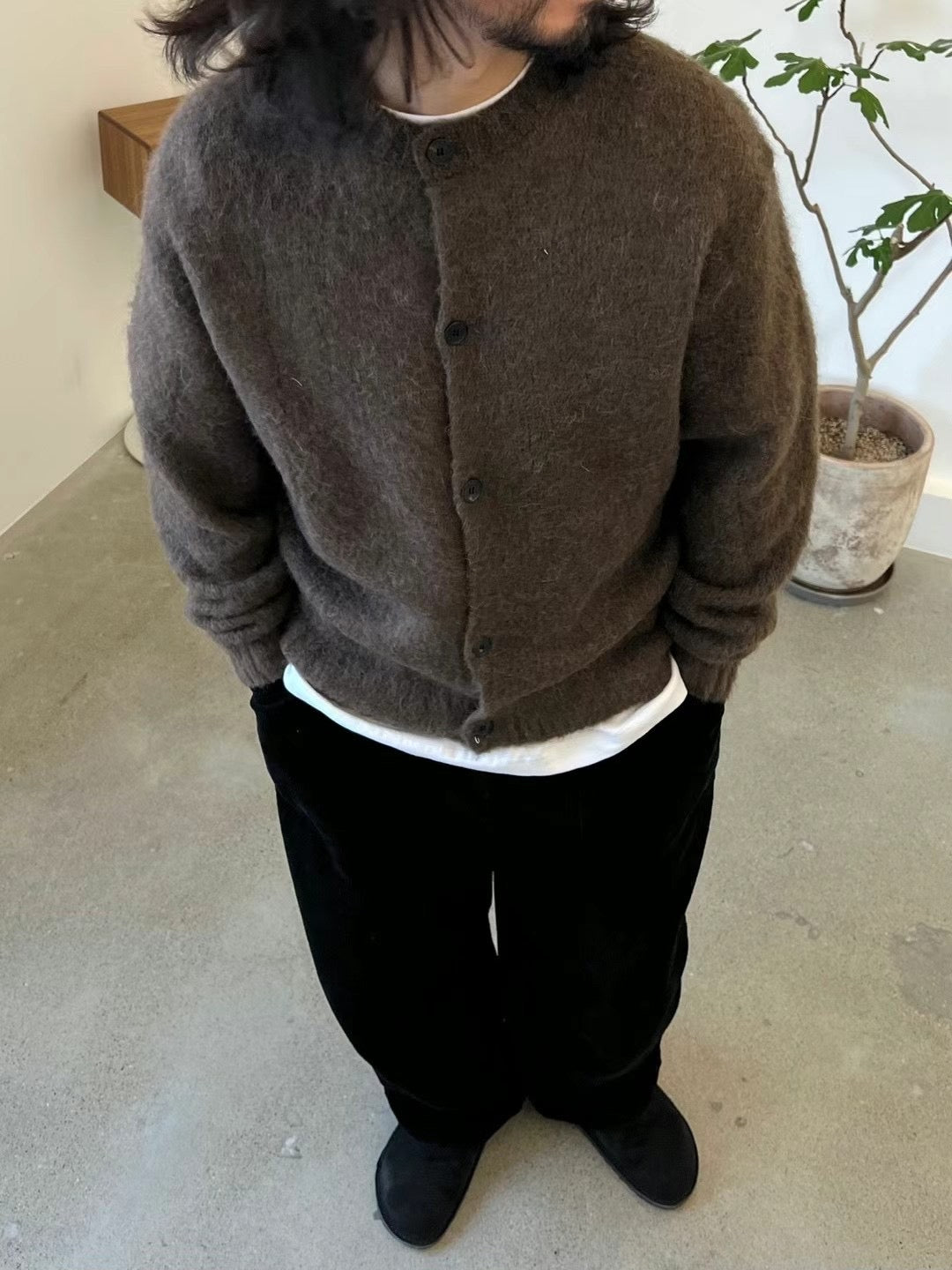 M1201 Noah Round Neck Cardigan(SHOWROOM 有DISPLAY)