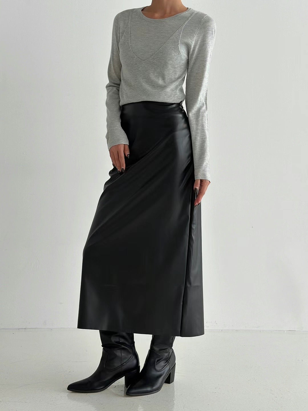 0952 Markle Leather Skirt (PT2.SHOWROOM 有DISPLAY)