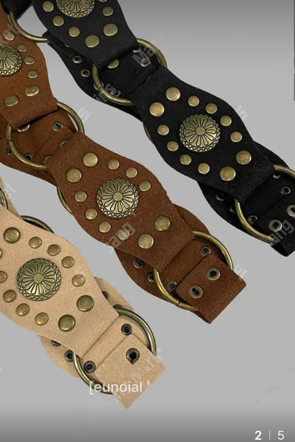 250428 Morocco Suede Leather Belt