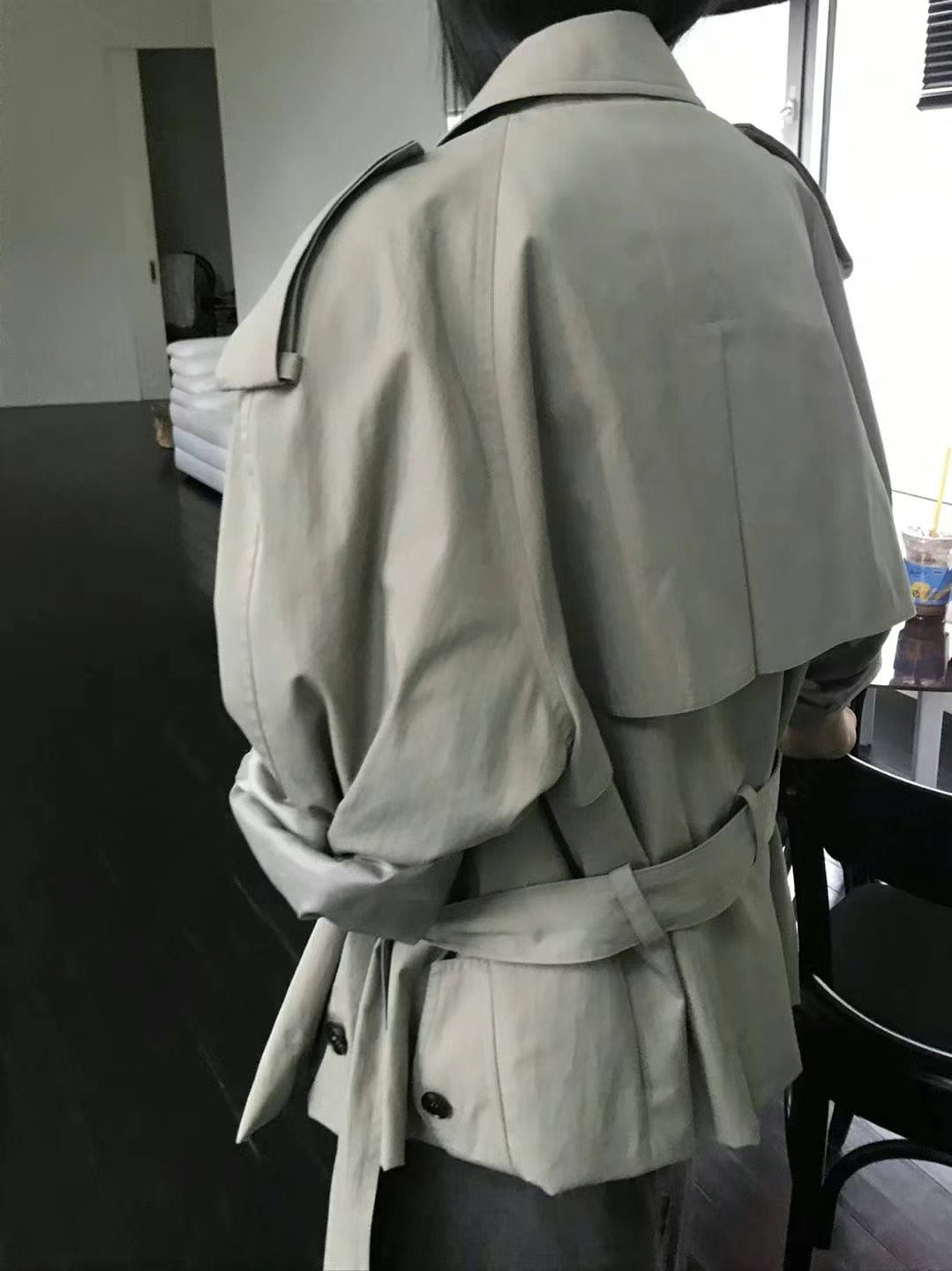 0941 Kendall Crop Trench Coat (PT2.SHOWROOM 有DISPLAY)