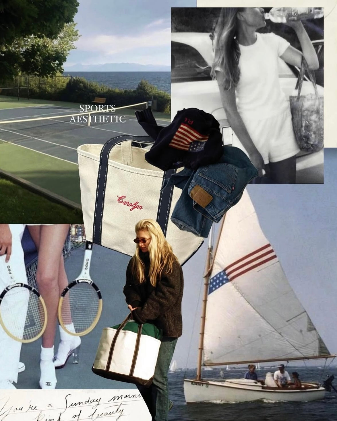 BG11 Carolyn Bessette-Kennedy Canvas Bag