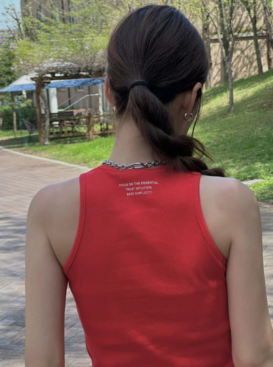 0636 Back Fonts Tank Top