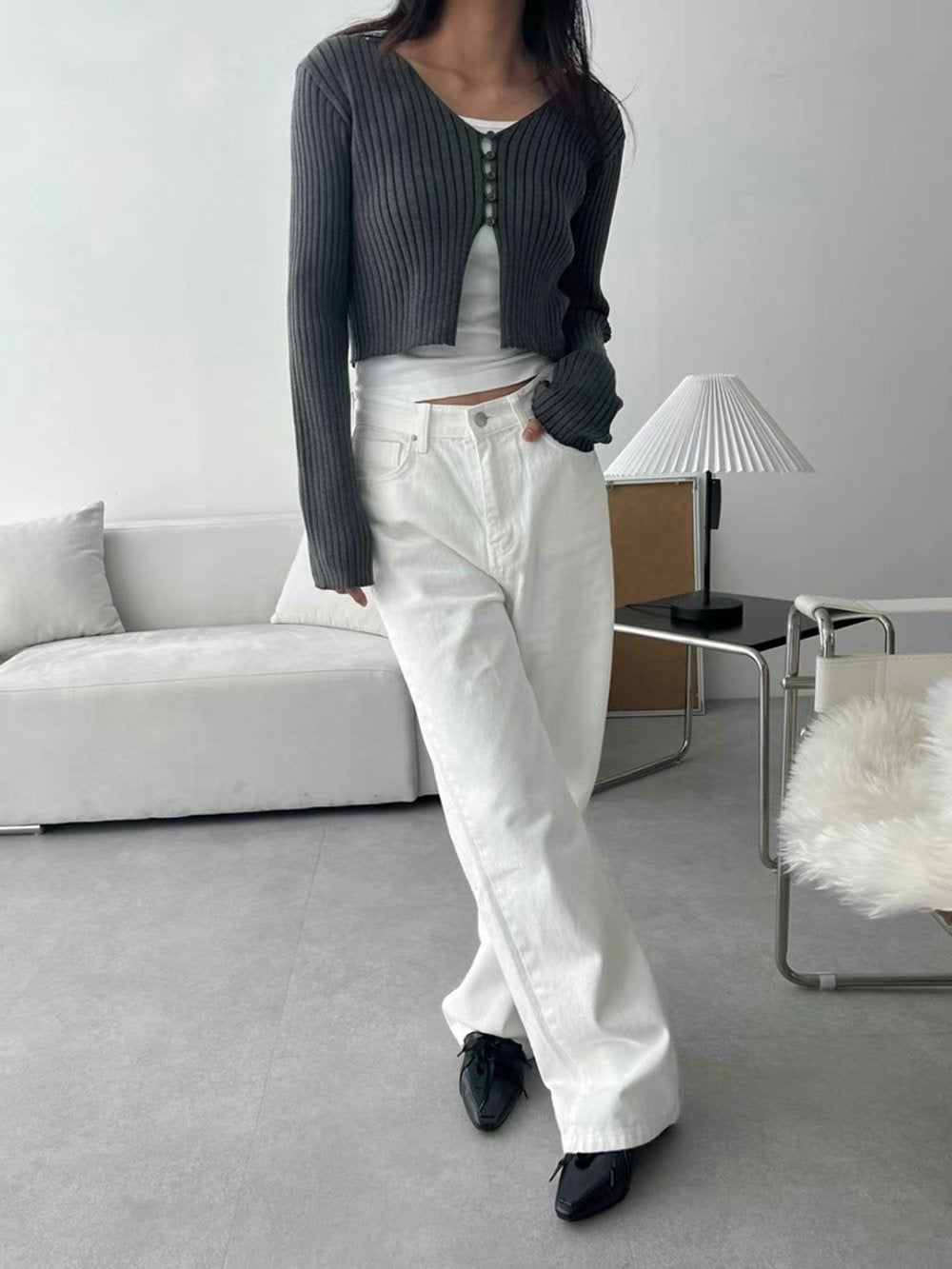 0925 Clasp Rib knit Top (PT1.SHOWROOM 有DISPLAY)