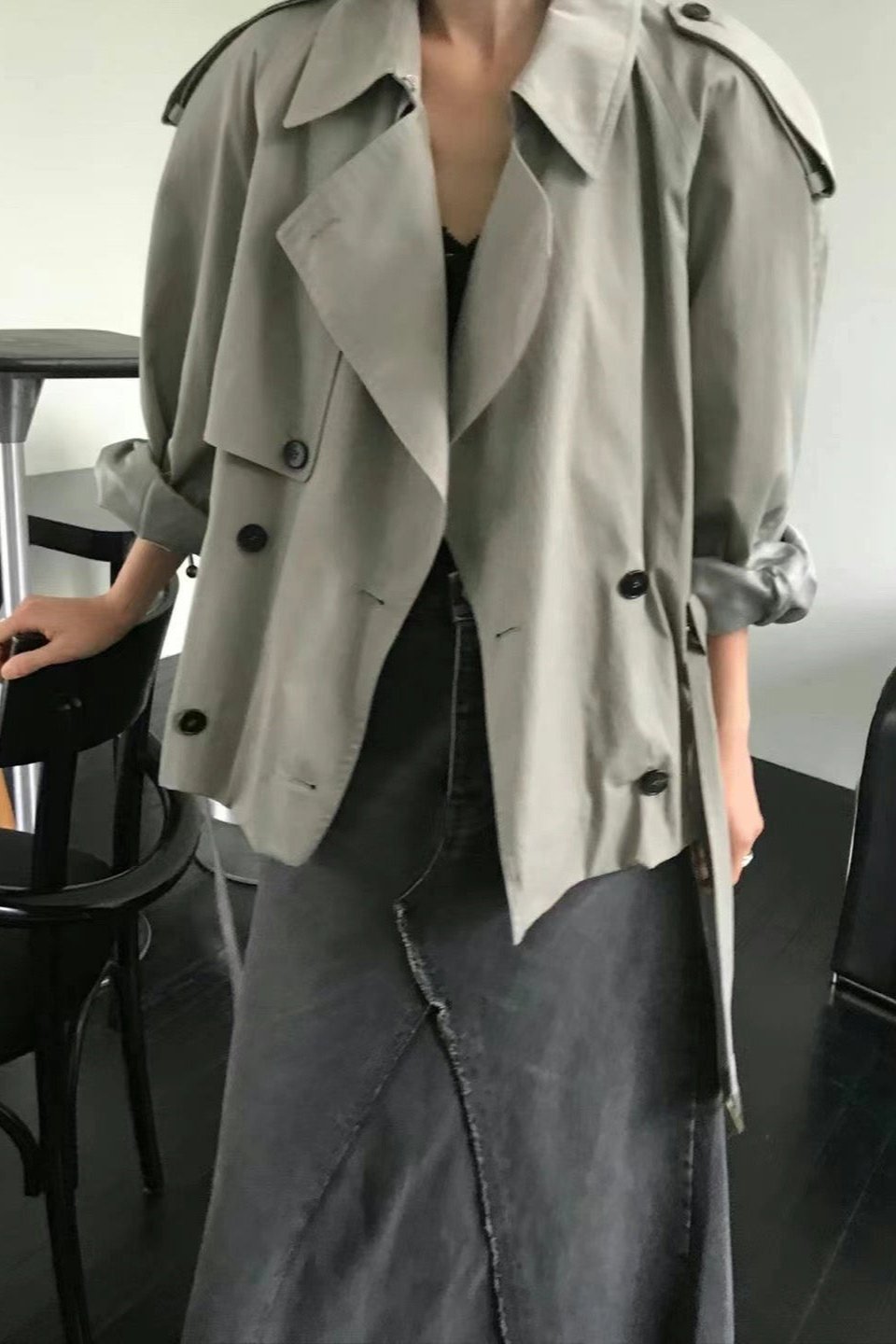 0941 Kendall Crop Trench Coat (PT2.SHOWROOM 有DISPLAY)