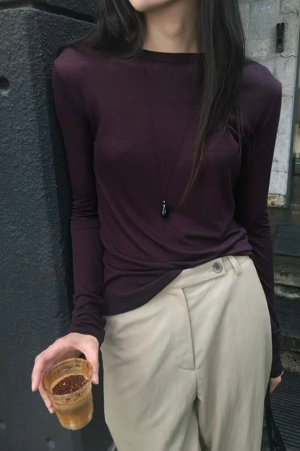 250927 Basic see through long sleeves