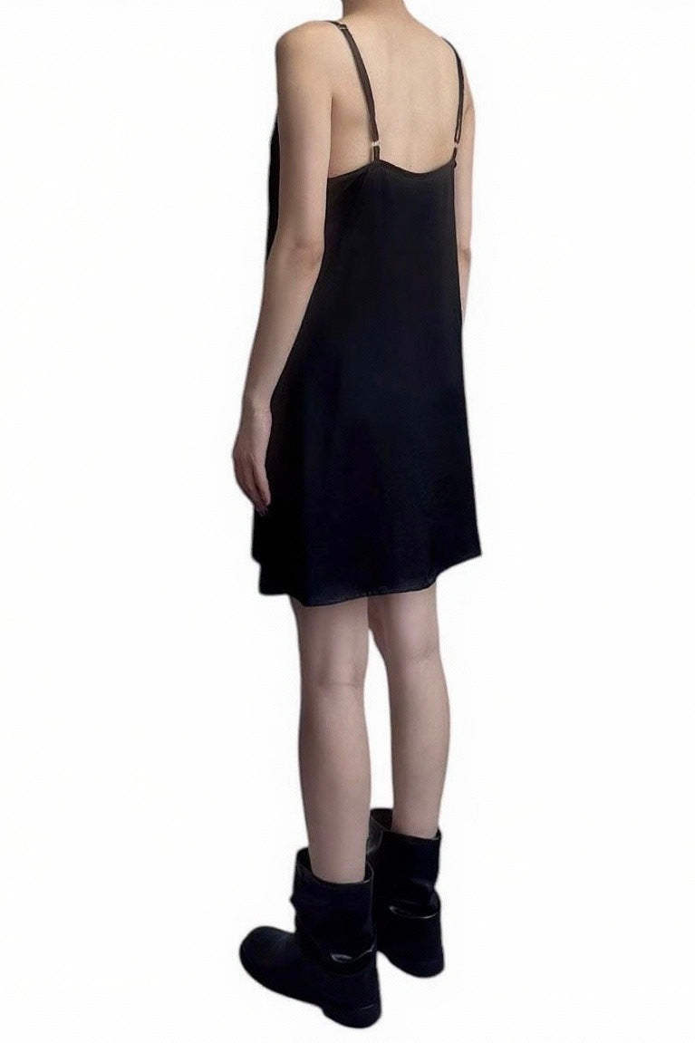 250932 French Short Satin Dress