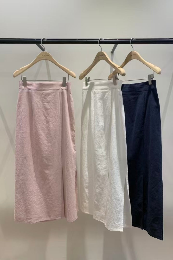 250655 Pieces Linen Slit Skirt (inspiration)