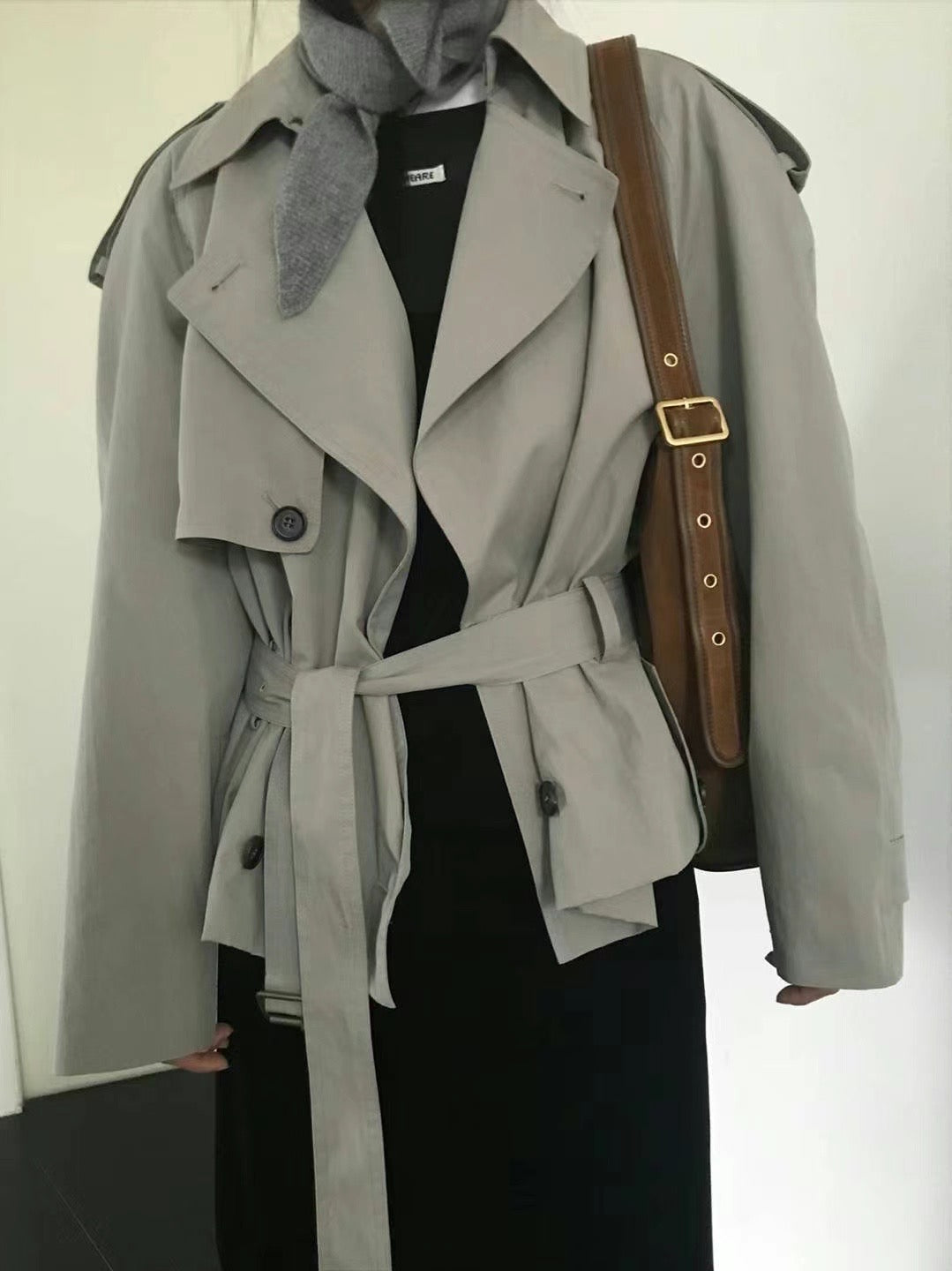 0941 Kendall Crop Trench Coat (PT2.SHOWROOM 有DISPLAY)