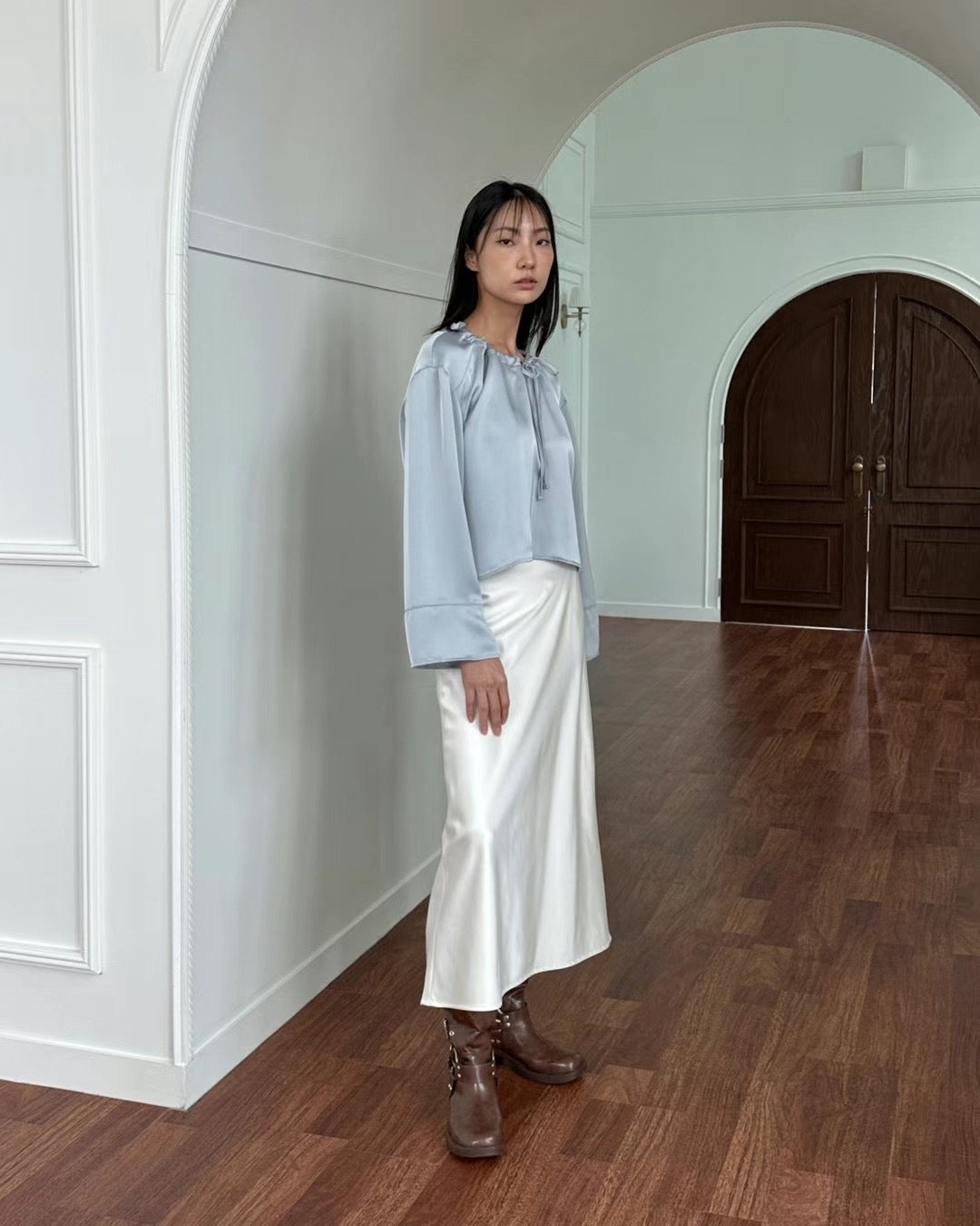 SS10 - Costelle Satin Skirt