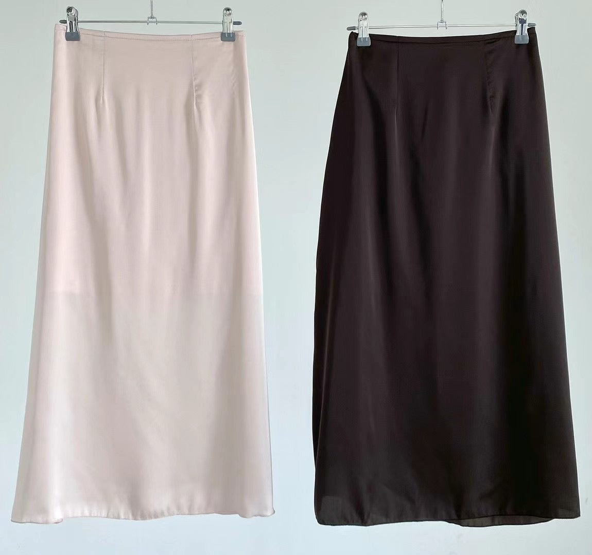 0657 Bonnie Satin Skirt