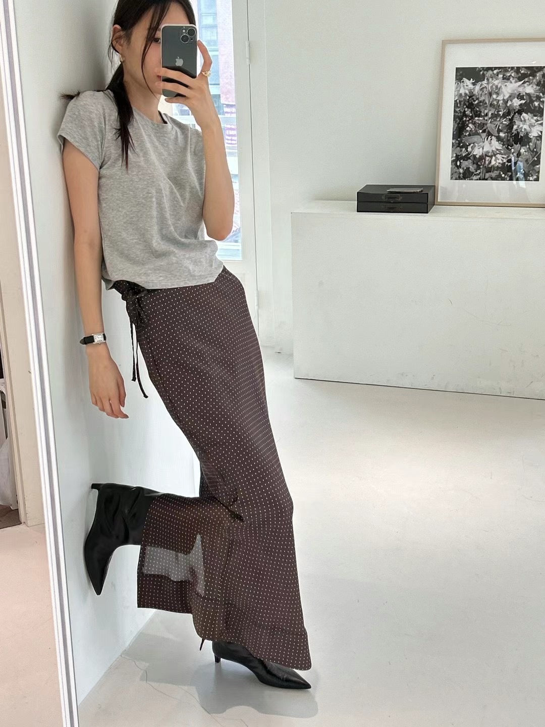 0937 French Style Dot Skirt (PT2.SHOWROOM 有DISPLAY)