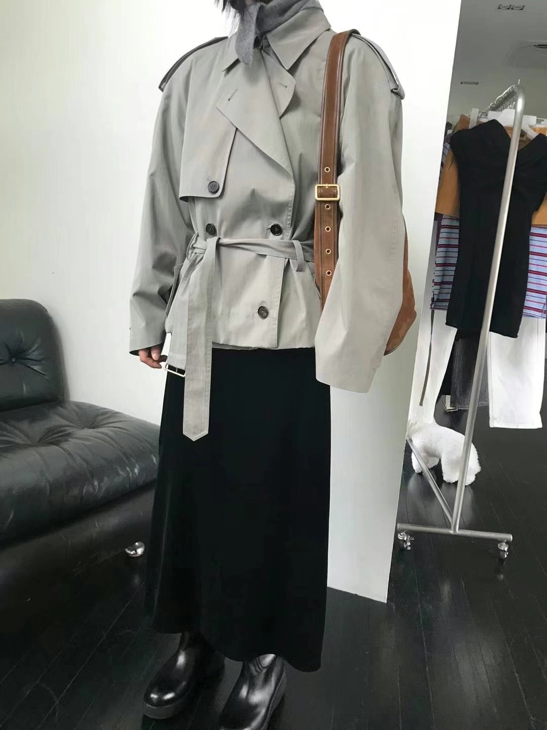 0941 Kendall Crop Trench Coat (PT2.SHOWROOM 有DISPLAY)