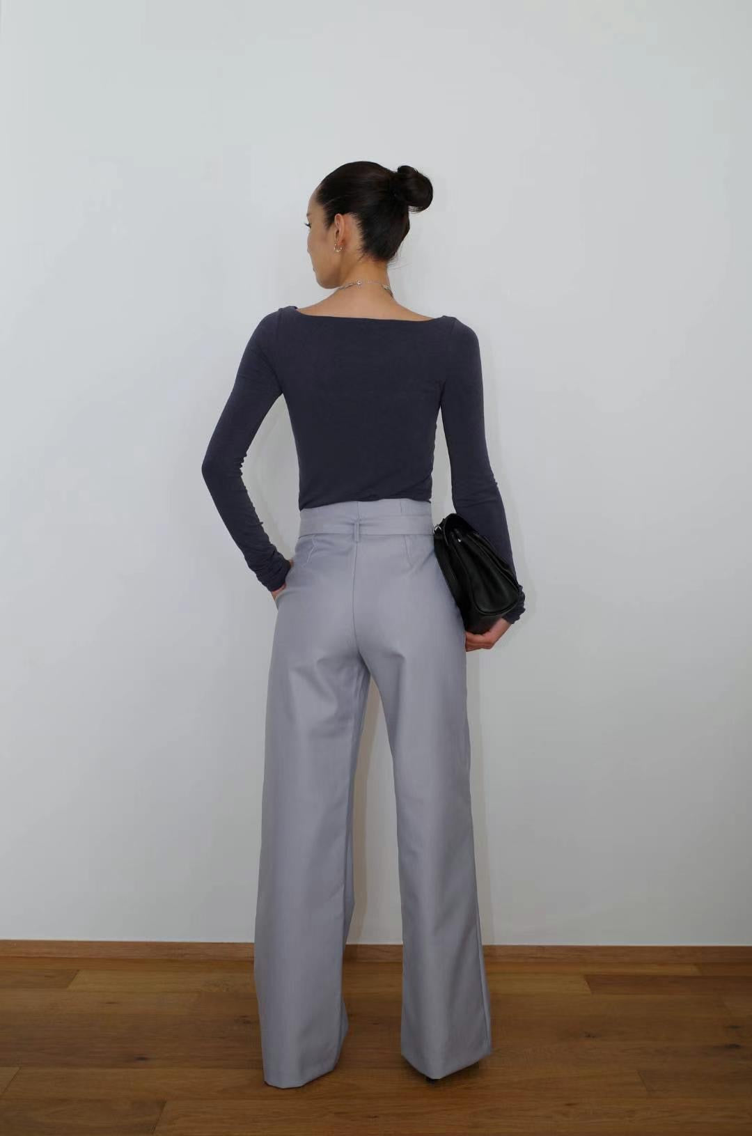 1108 French Boat Neck Top II (SHOWROOM 有DISPLAY)