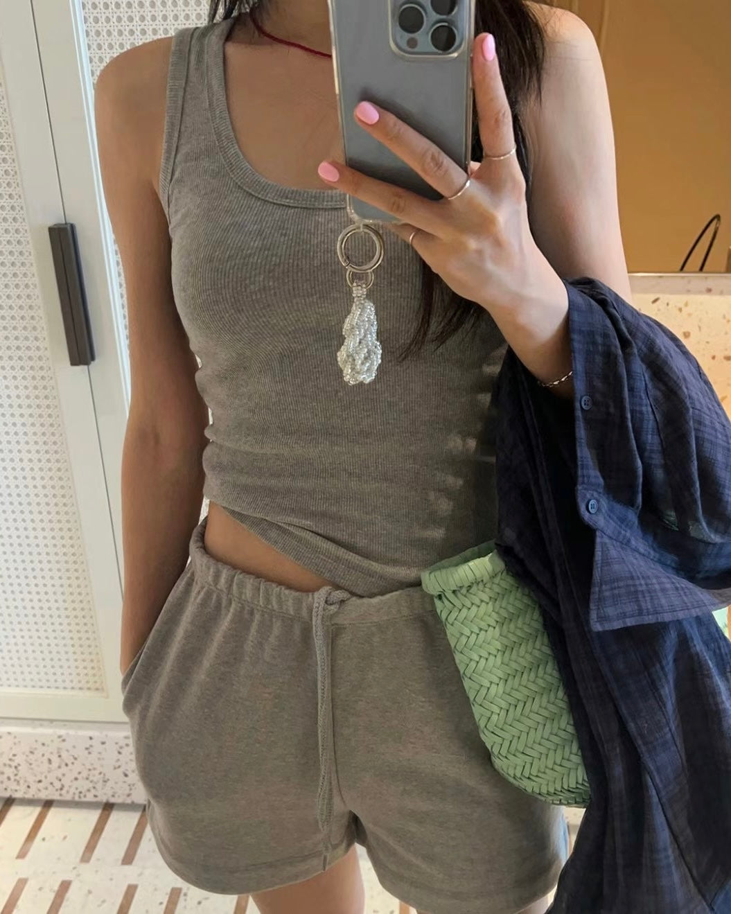 0699 U neck Tank Top