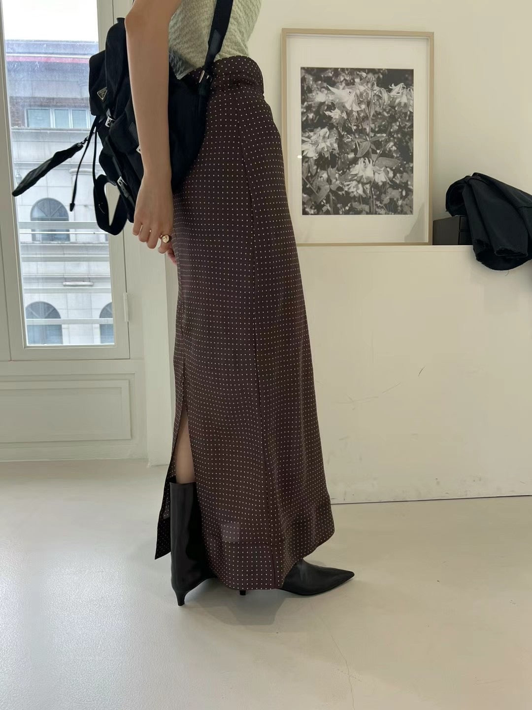 0937 French Style Dot Skirt (PT2.SHOWROOM 有DISPLAY)