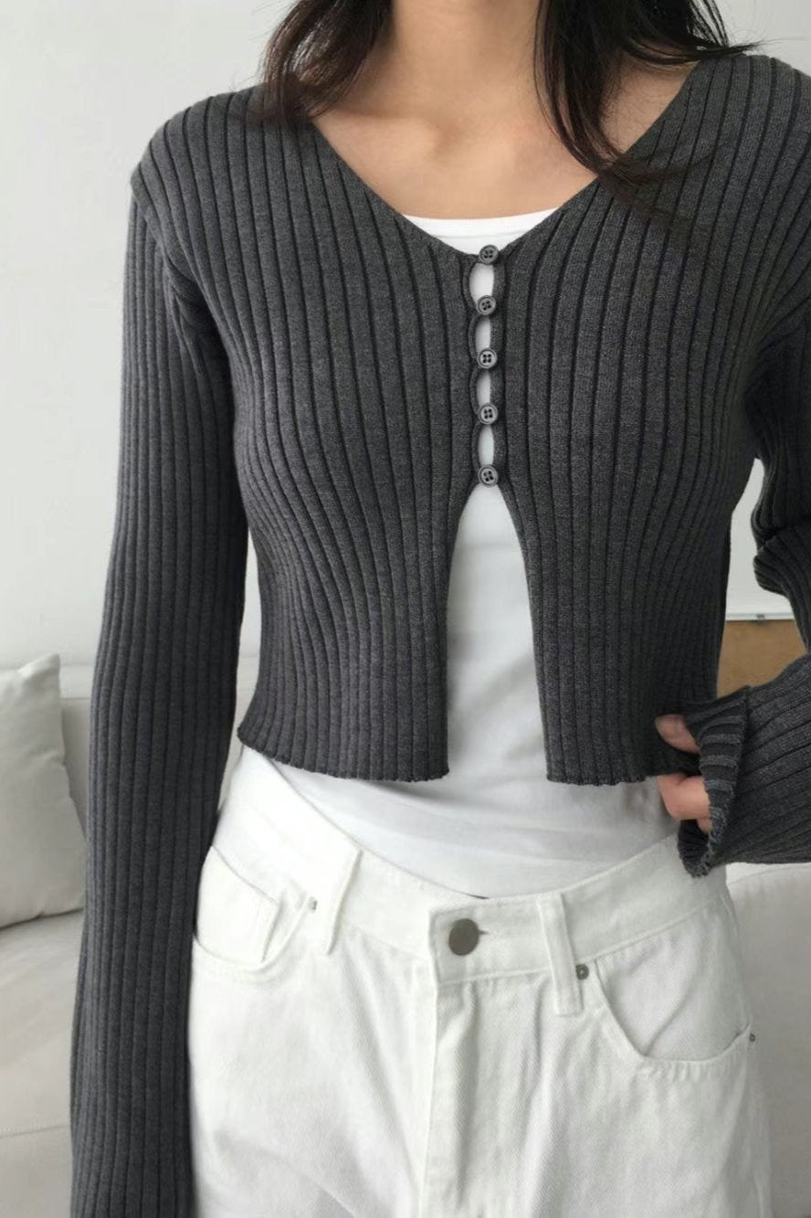0925 Clasp Rib knit Top (PT1.SHOWROOM 有DISPLAY)