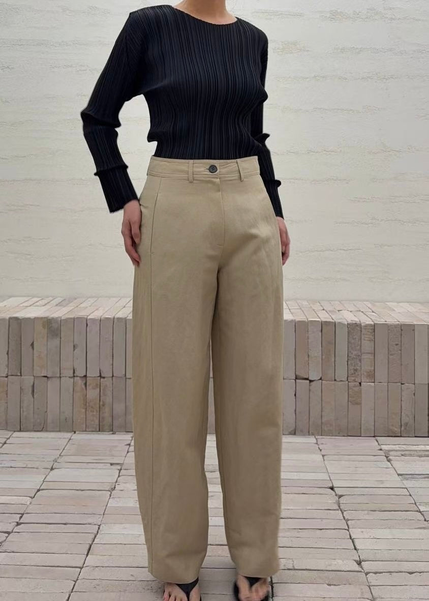 20260512 Linen Curved Pants