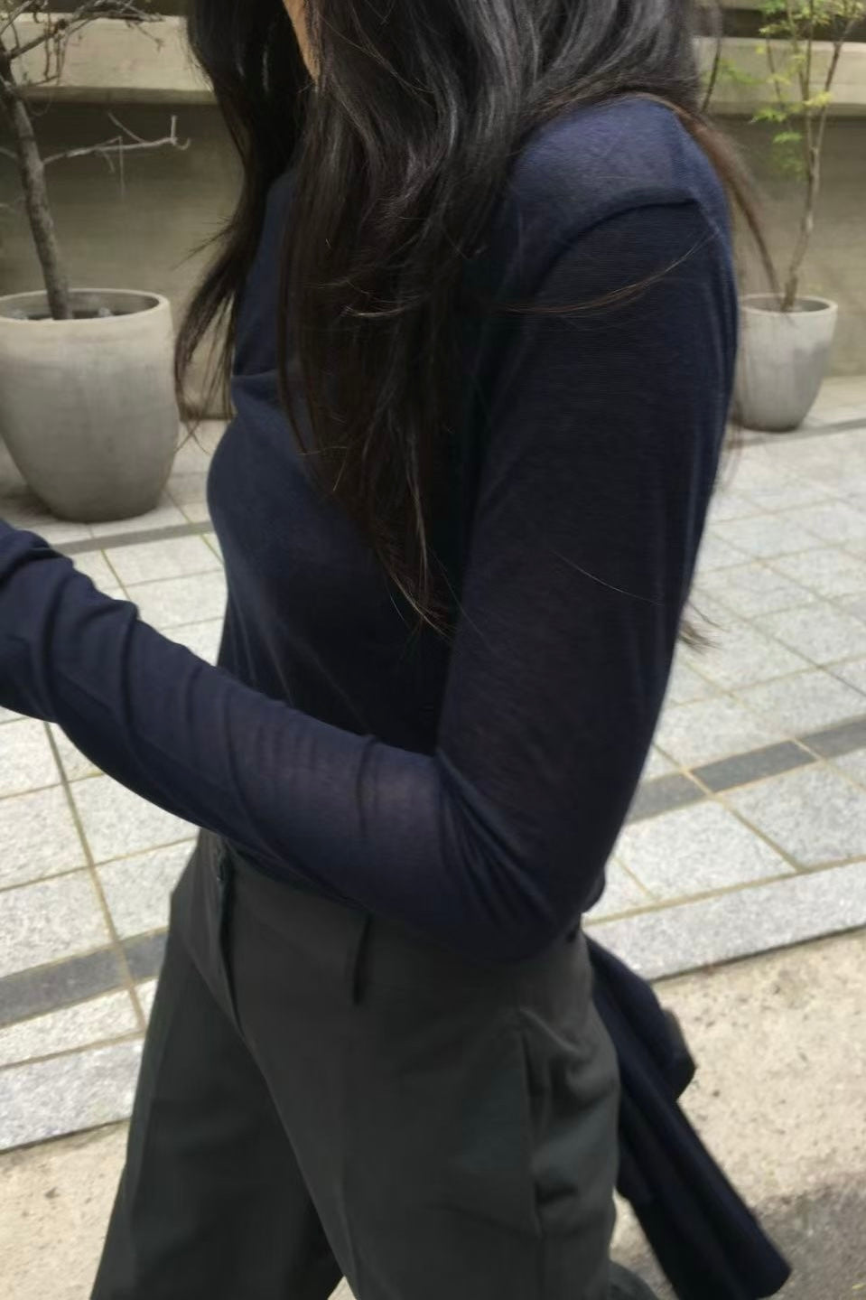 250927 Basic see through long sleeves