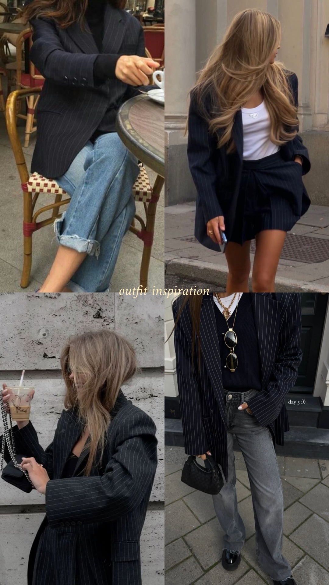 250202 Striped Blazer with Sheer Layer