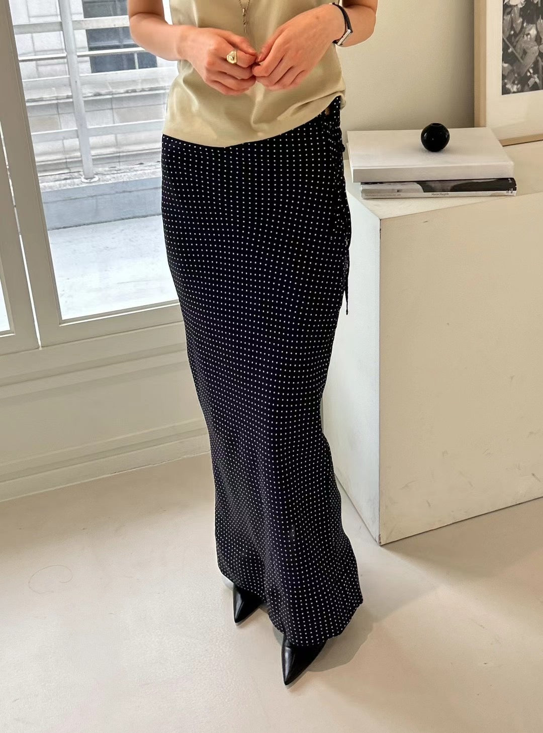 0937 French Style Dot Skirt (PT2.SHOWROOM 有DISPLAY)