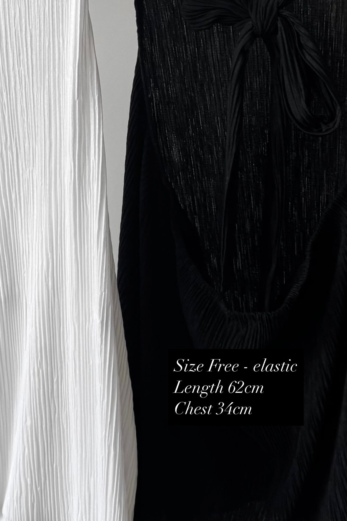 250706 Claire Pleated Halterneck Set (Top / Pants)