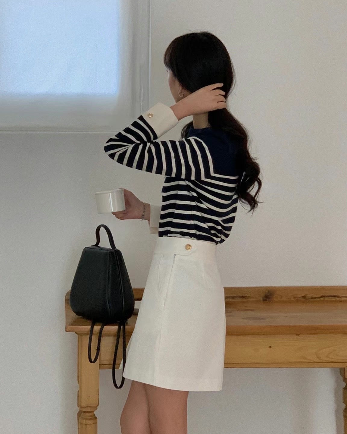 0955 - Reorder French Striped Top