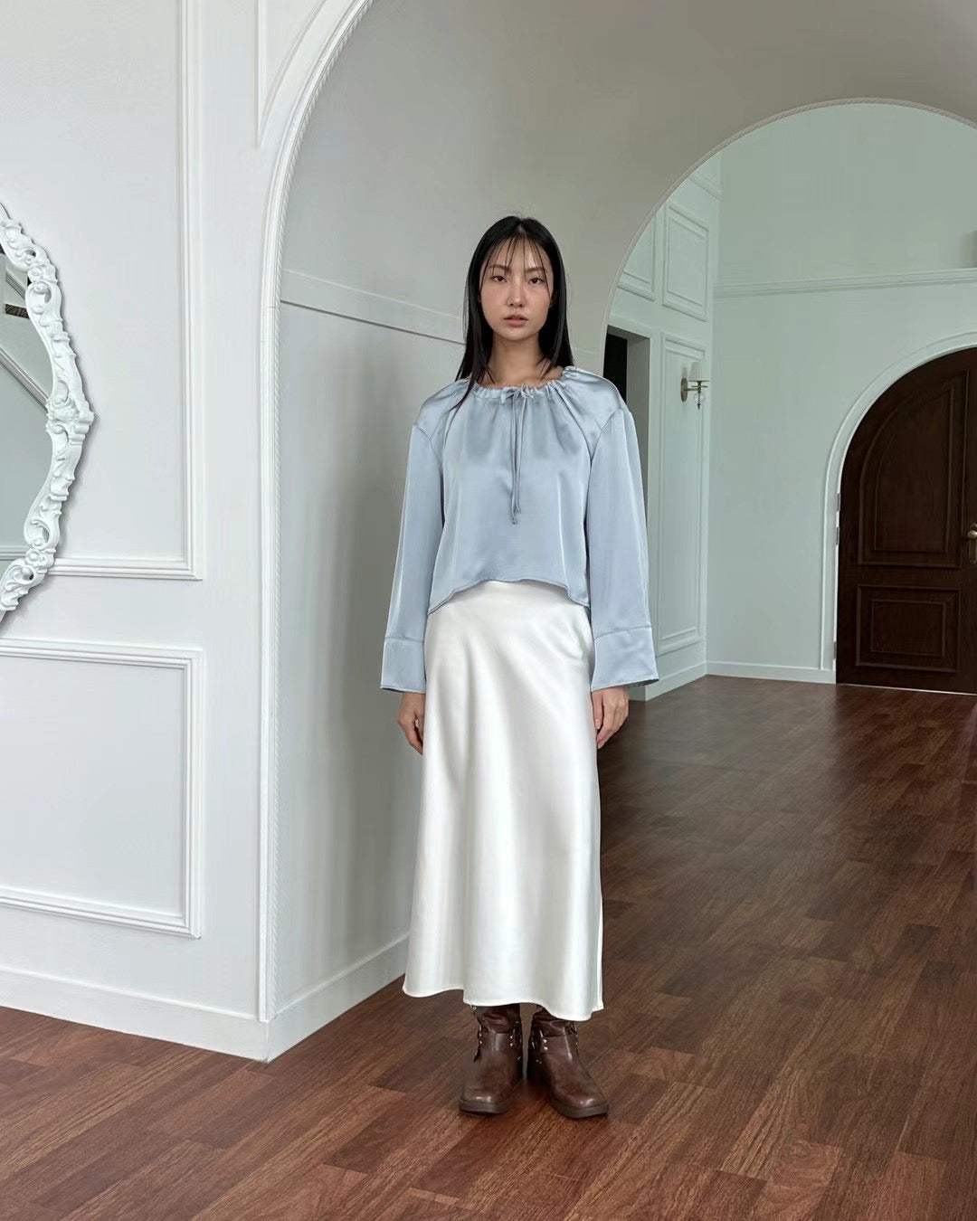 SS10 - Costelle Satin Skirt