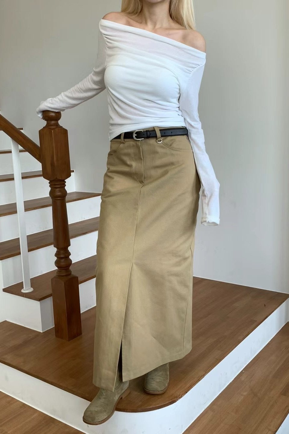 0934 Josephine Front Slit Skirt (PT2.SHOWROOM 有DISPLAY)