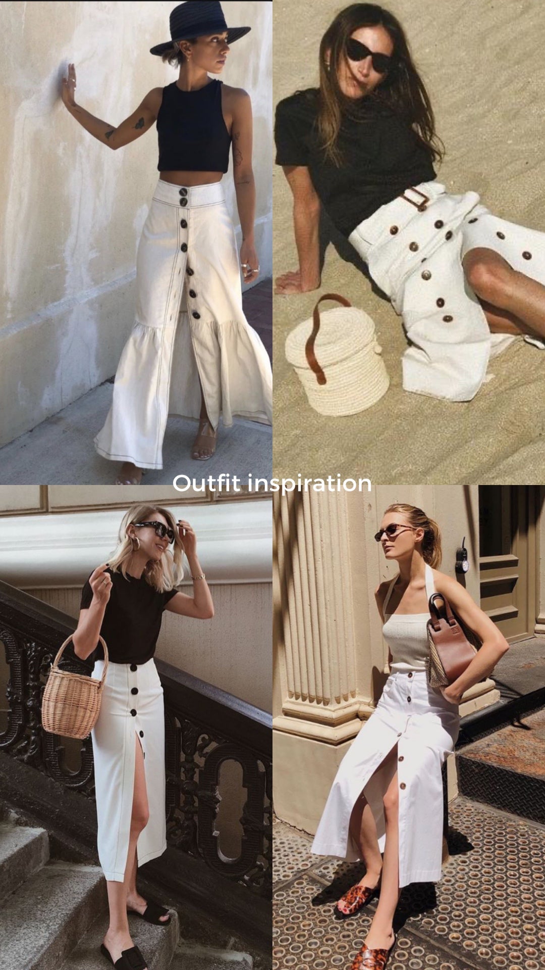 250409 Eleonora Button Slit Skirt (Inspiration)