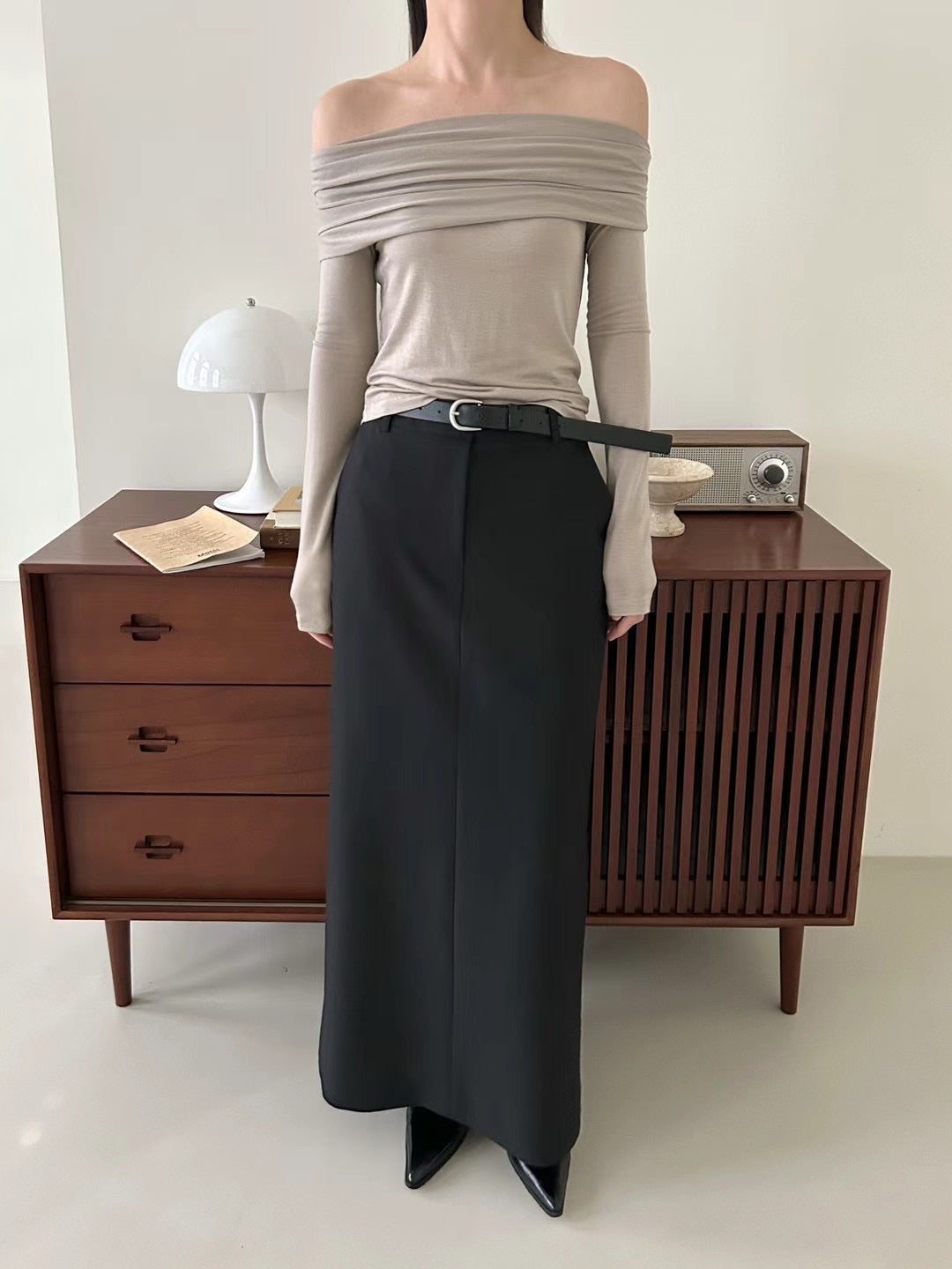 LS16 - Sheer Off Shoulder Top