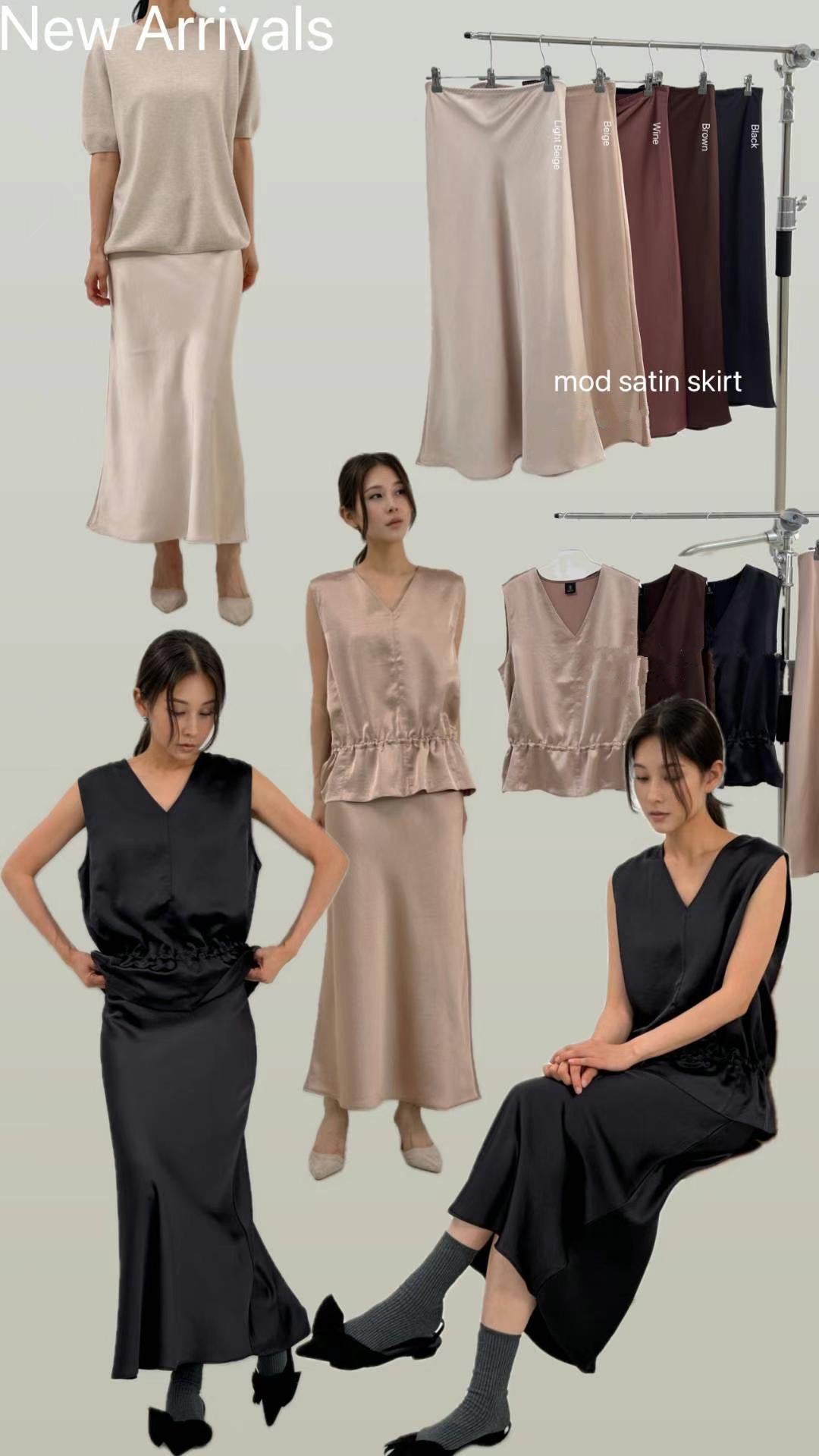 1025 Véra Satin Skirt(*SHOWROOM 有DISPLAY)