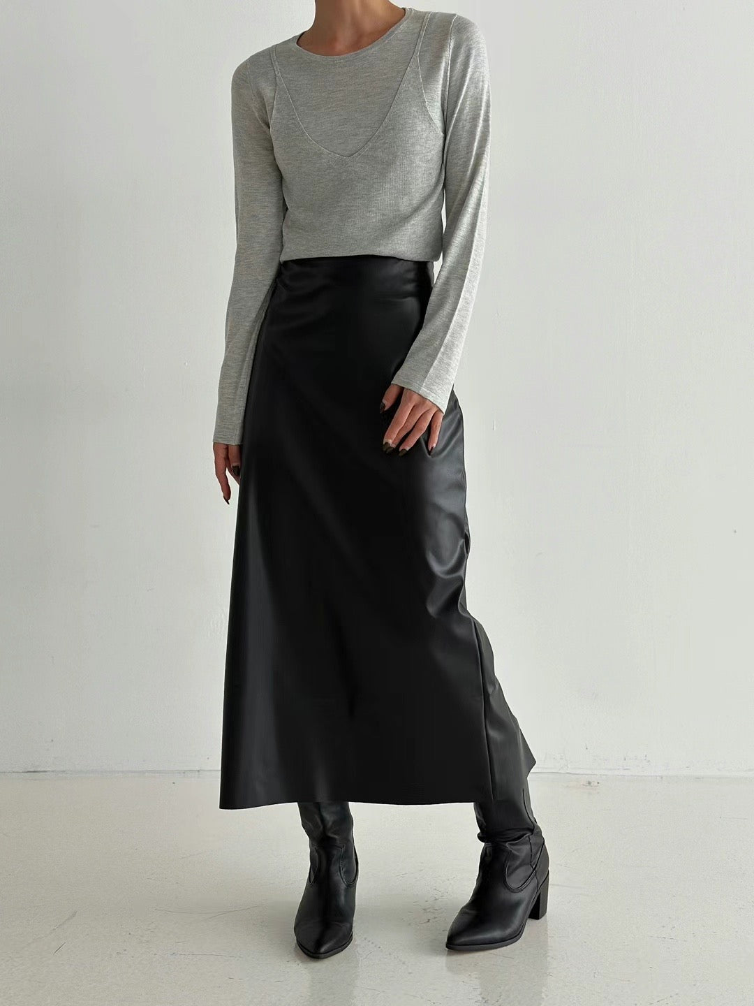0952 Markle Leather Skirt (PT2.SHOWROOM 有DISPLAY)