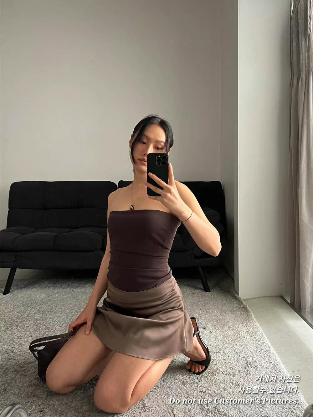 0621 Margot Mini Satin Skirt