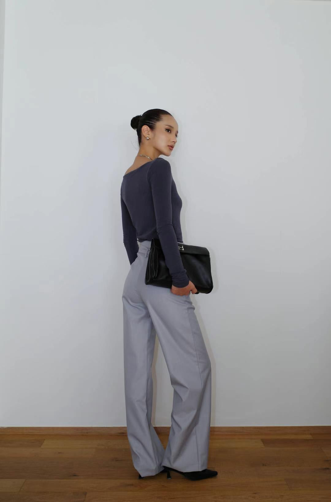 1108 French Boat Neck Top II (SHOWROOM 有DISPLAY)