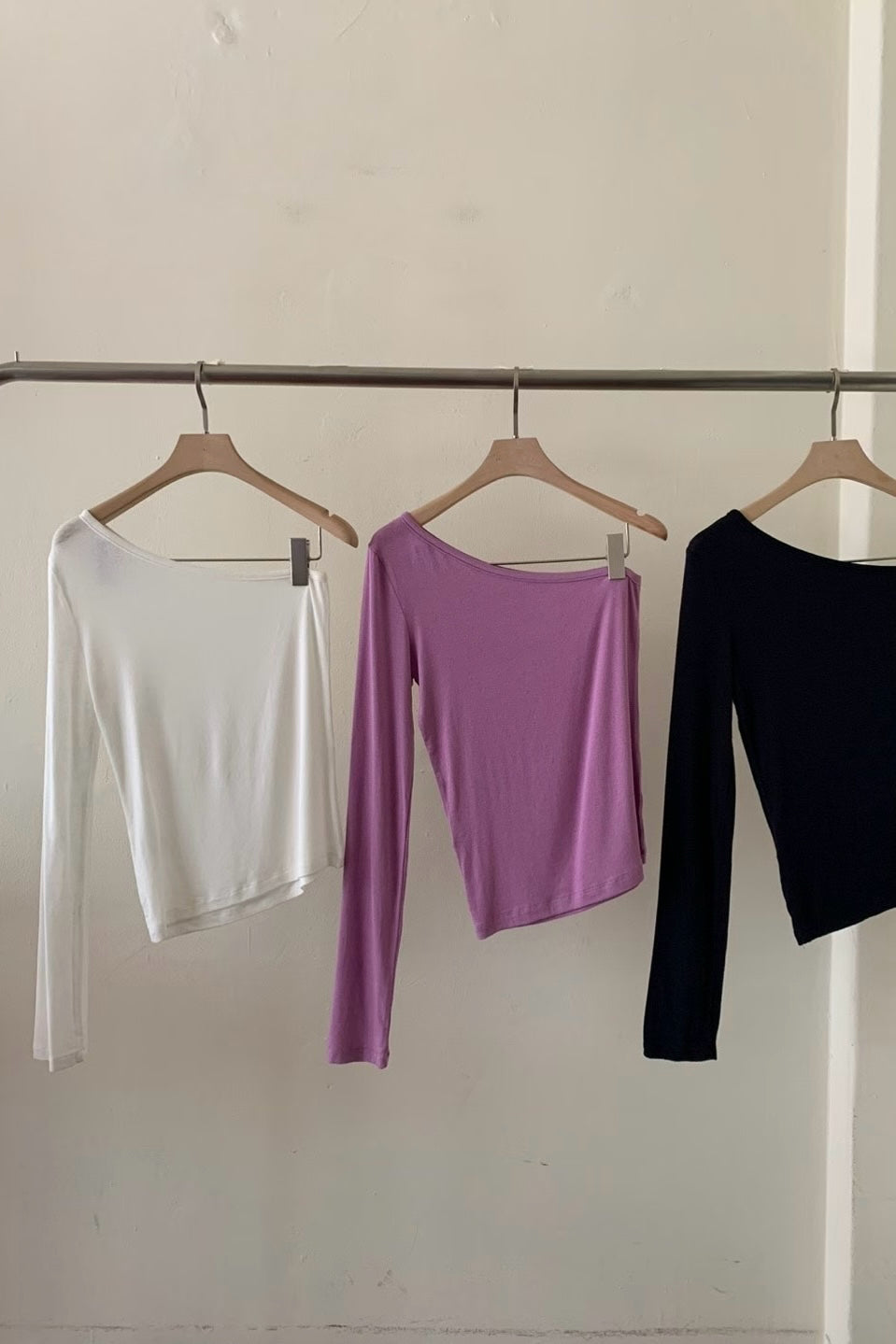 250924 2way one shoulder long sleeves