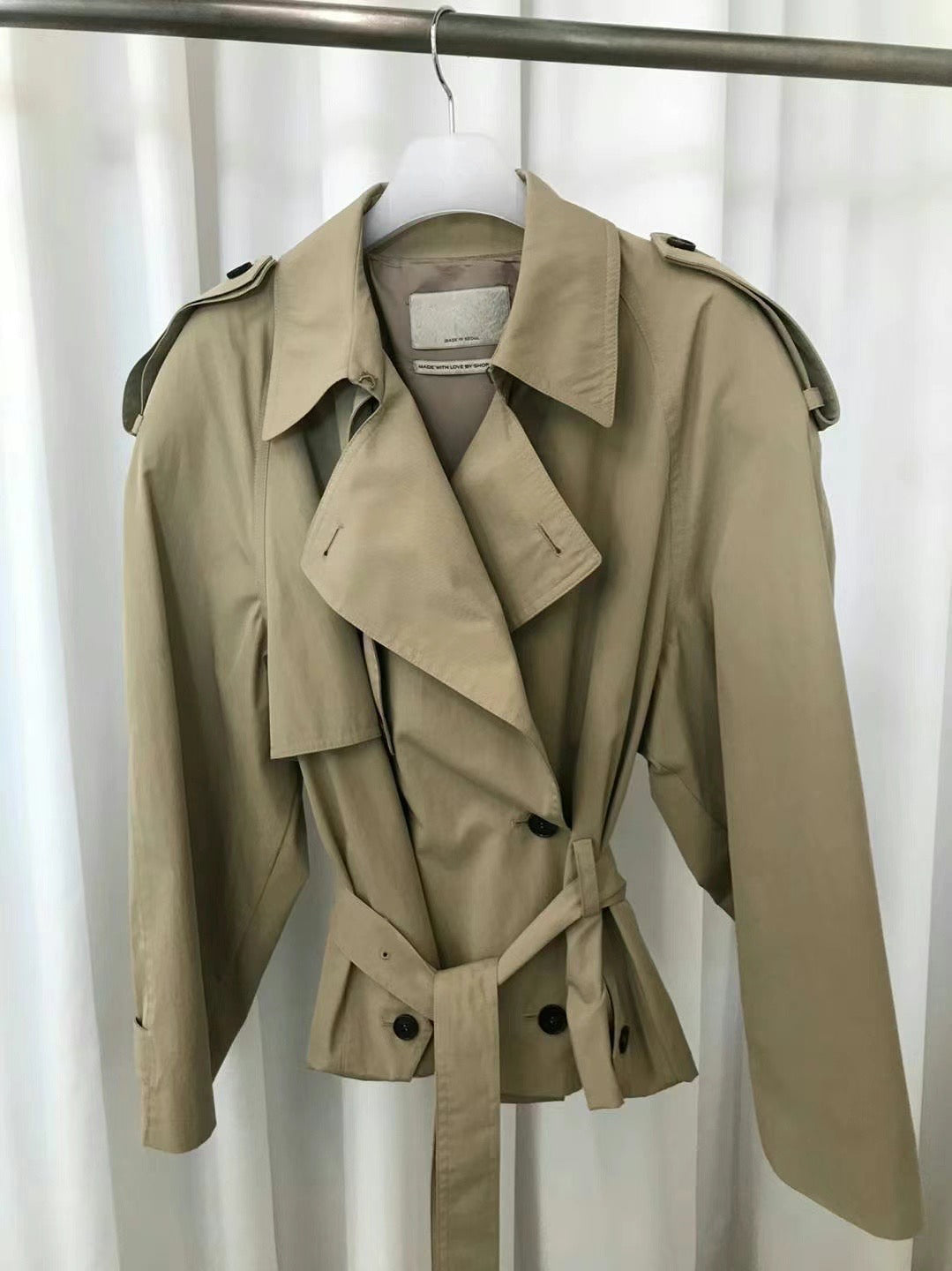 0941 Kendall Crop Trench Coat (PT2.SHOWROOM 有DISPLAY)