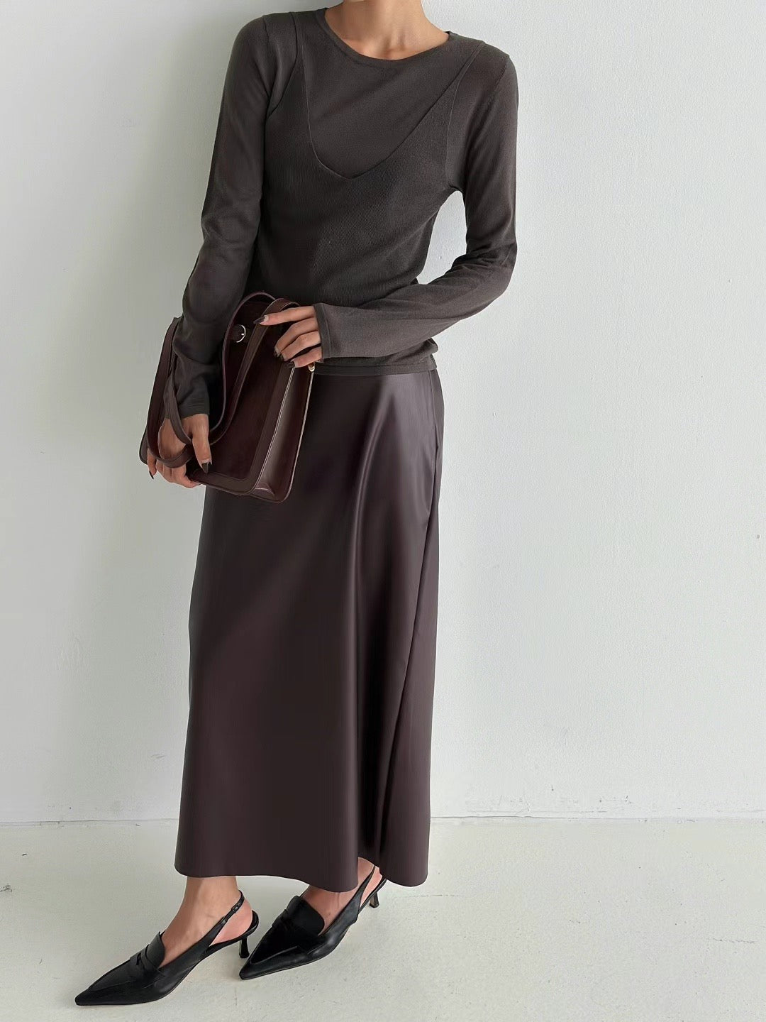 0952 Markle Leather Skirt (PT2.SHOWROOM 有DISPLAY)