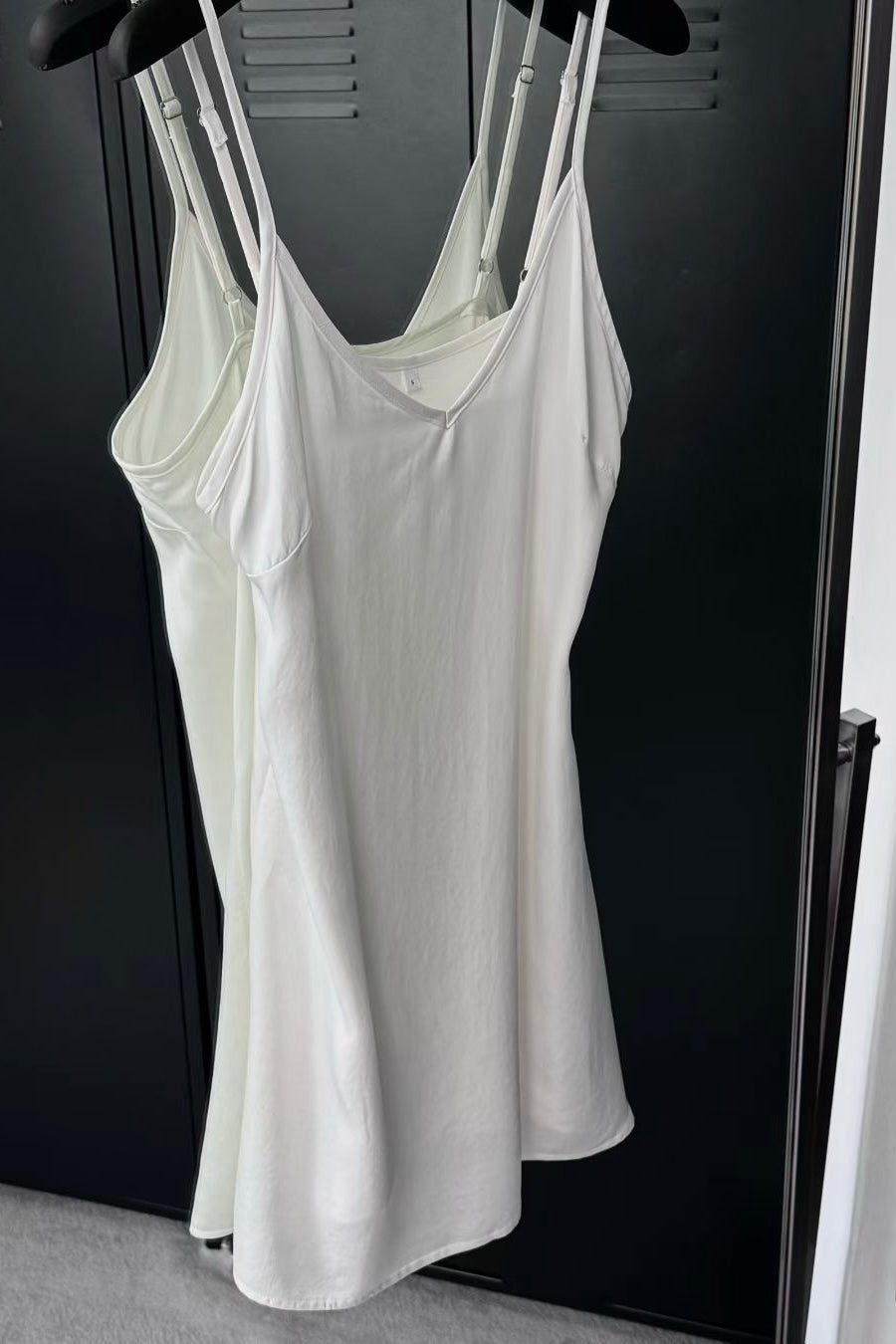 250932 French Short Satin Dress