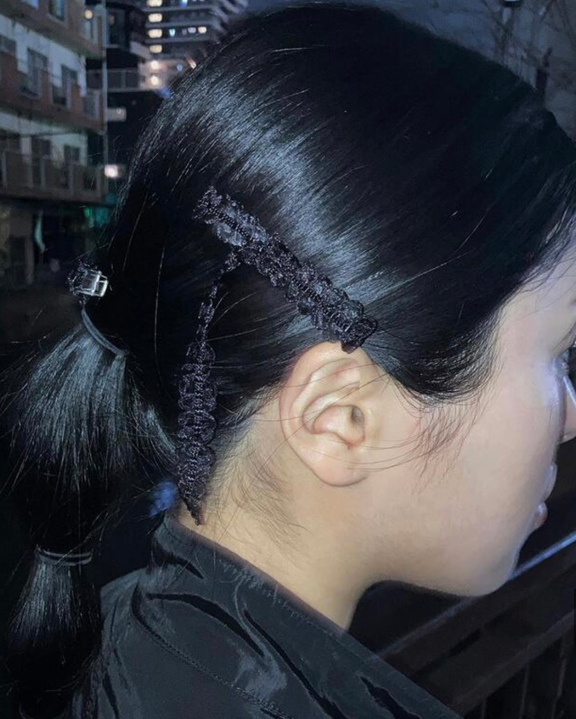 Sumoonday - Love Hair Pin 2pcs ( White / Black)