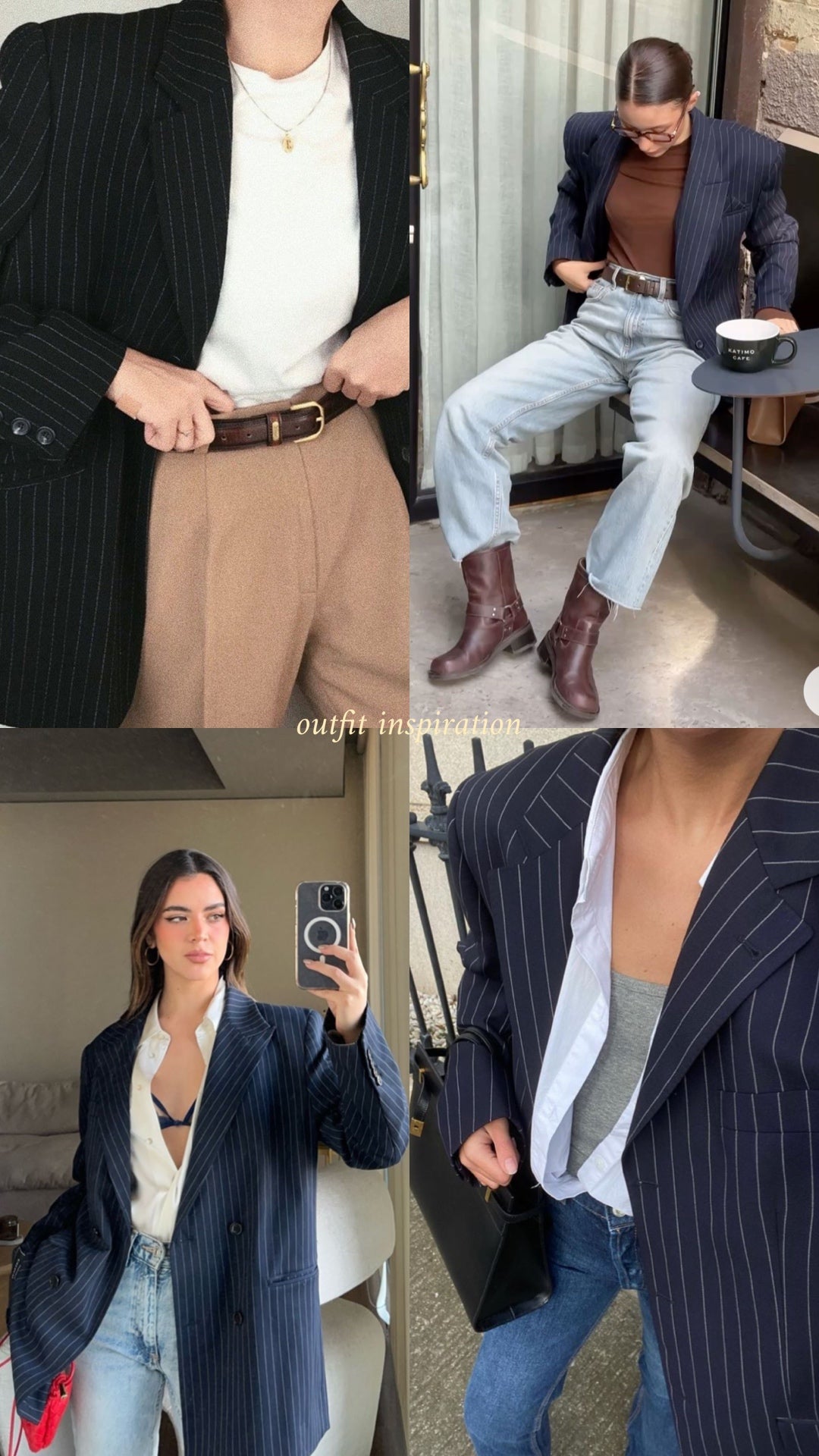 250202 Striped Blazer with Sheer Layer