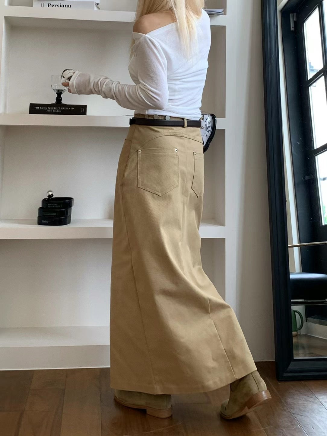 0934 Josephine Front Slit Skirt (PT2.SHOWROOM 有DISPLAY)