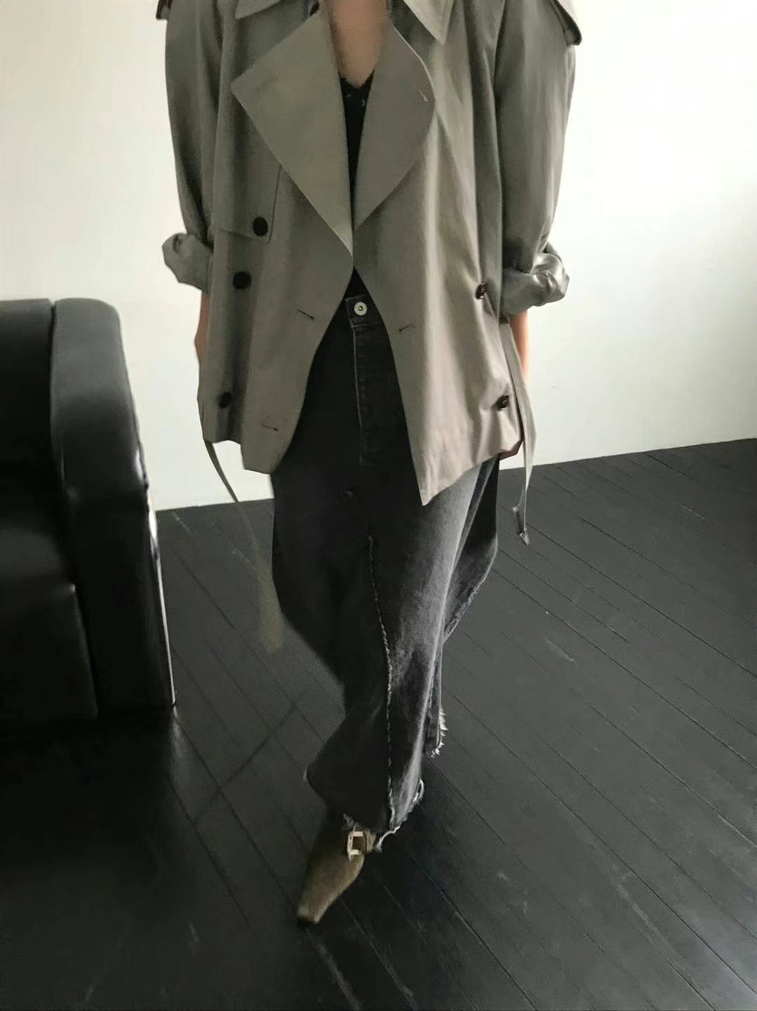 0941 Kendall Crop Trench Coat (PT2.SHOWROOM 有DISPLAY)